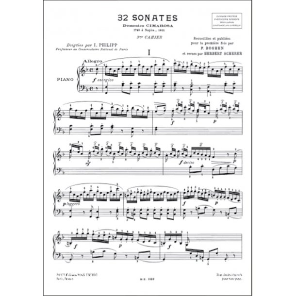 Troisieme Cahier Douze Sonates : Pour Piano